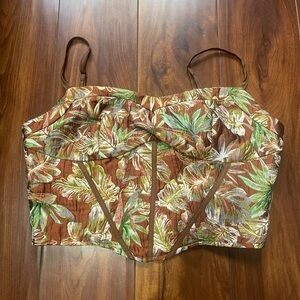 Shop Cider Corset crop top size M NEW